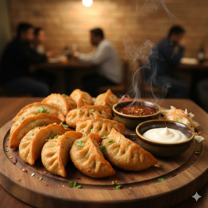 Veg Fried Momos (7pcs)